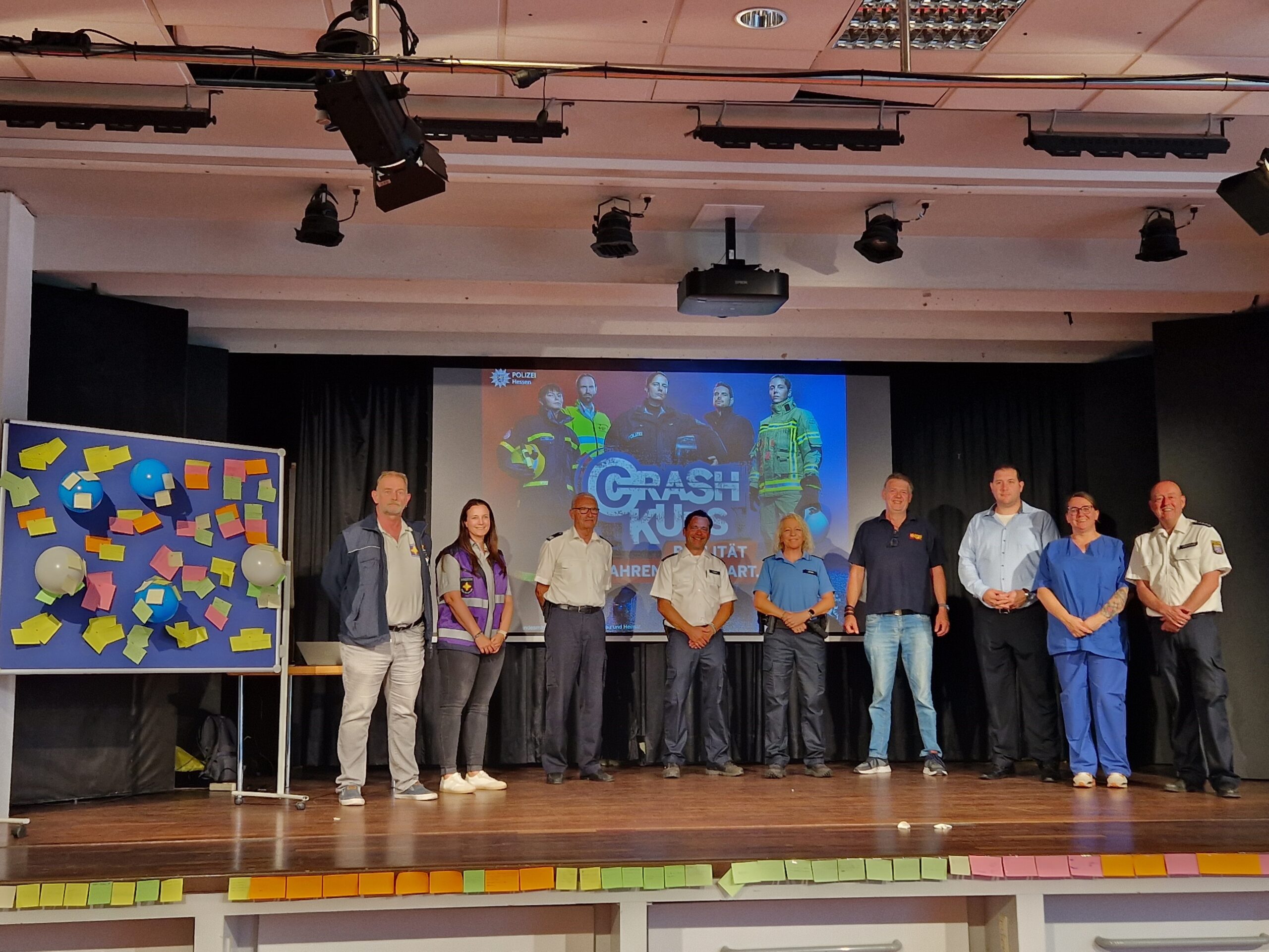 Die Vortragenden auf der Bühne